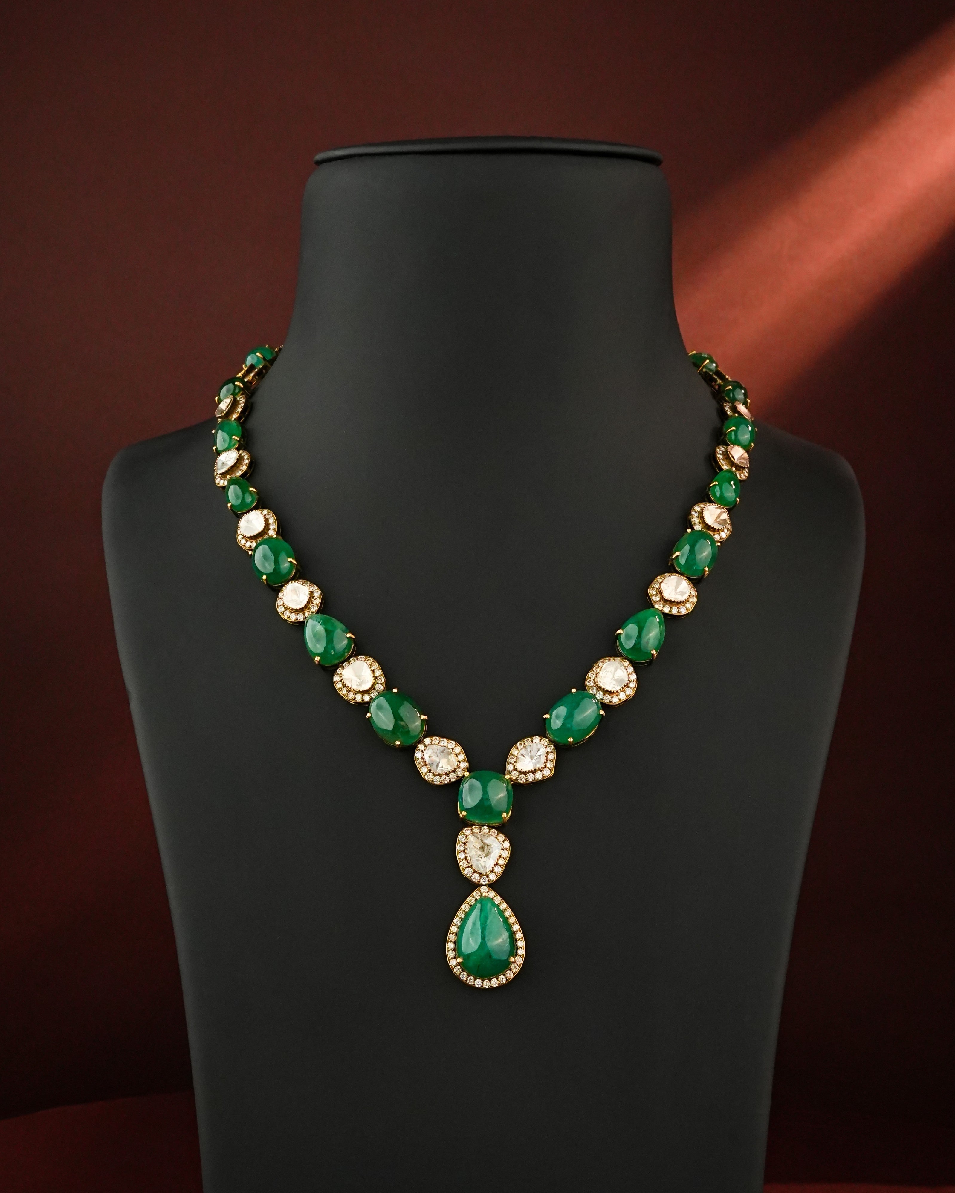 Adelyn Polki And Diamond Necklace