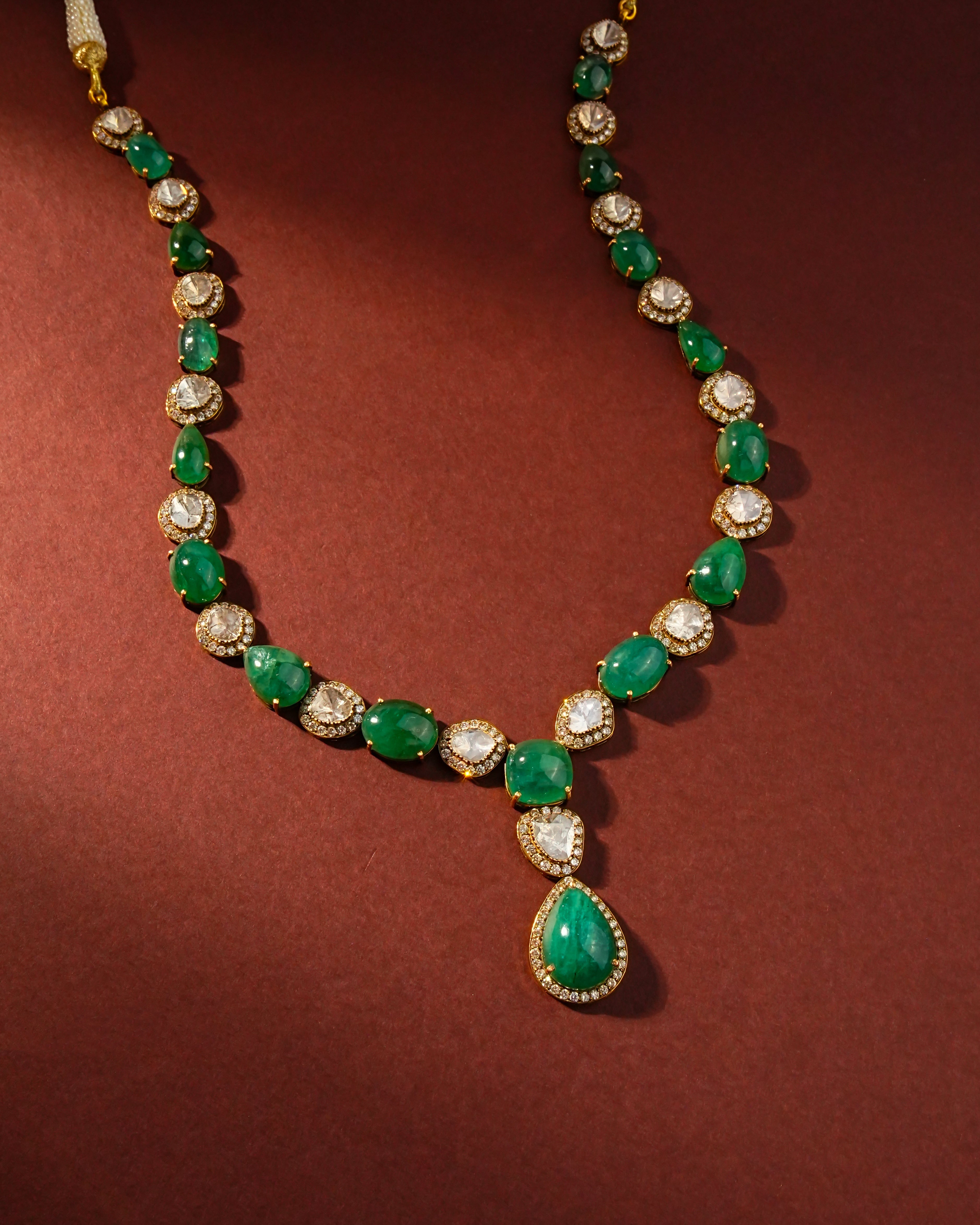 Adelyn Polki And Diamond Necklace