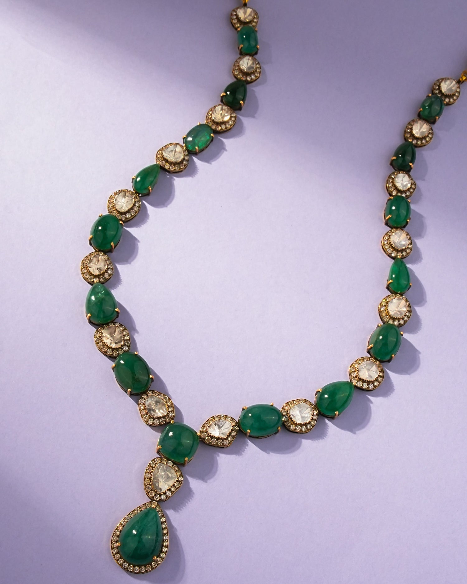 Adelyn Polki And Diamond Necklace