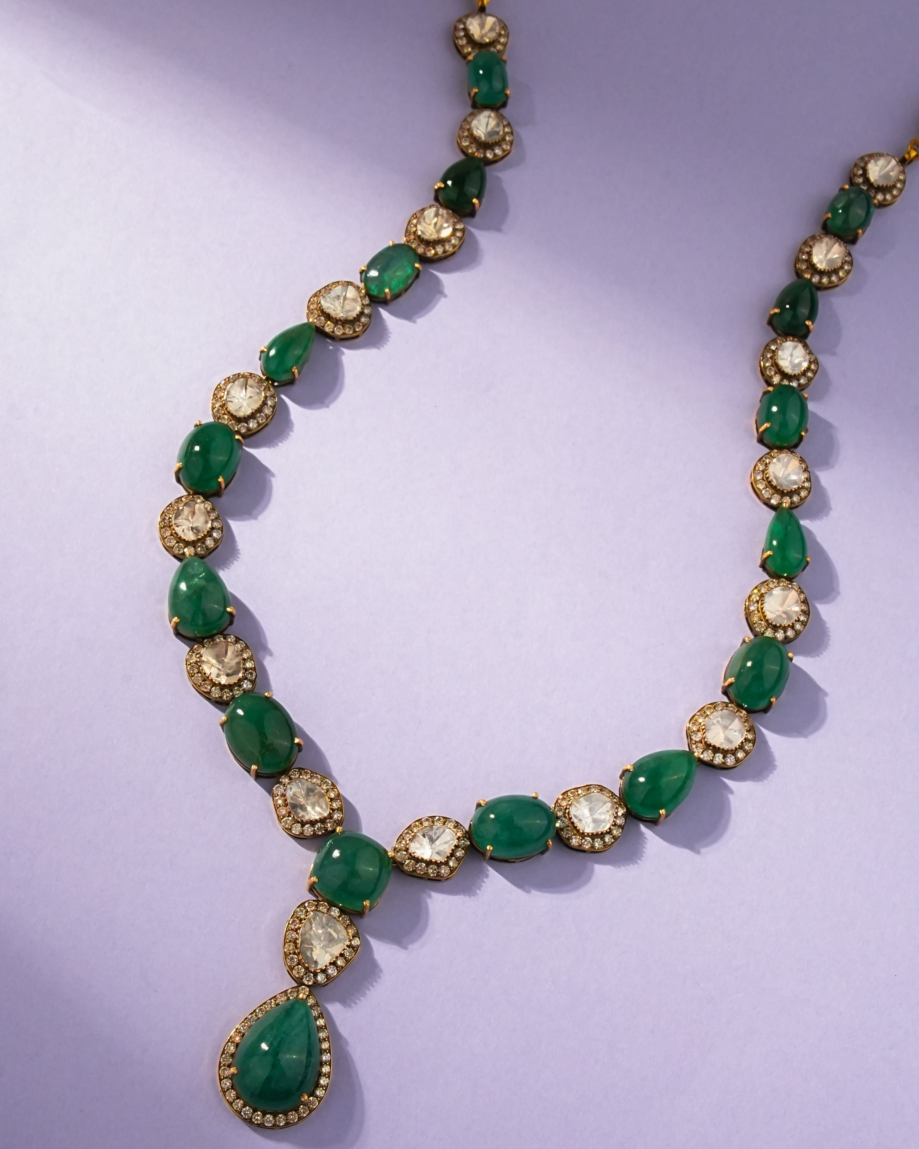 Adelyn Polki And Diamond Necklace