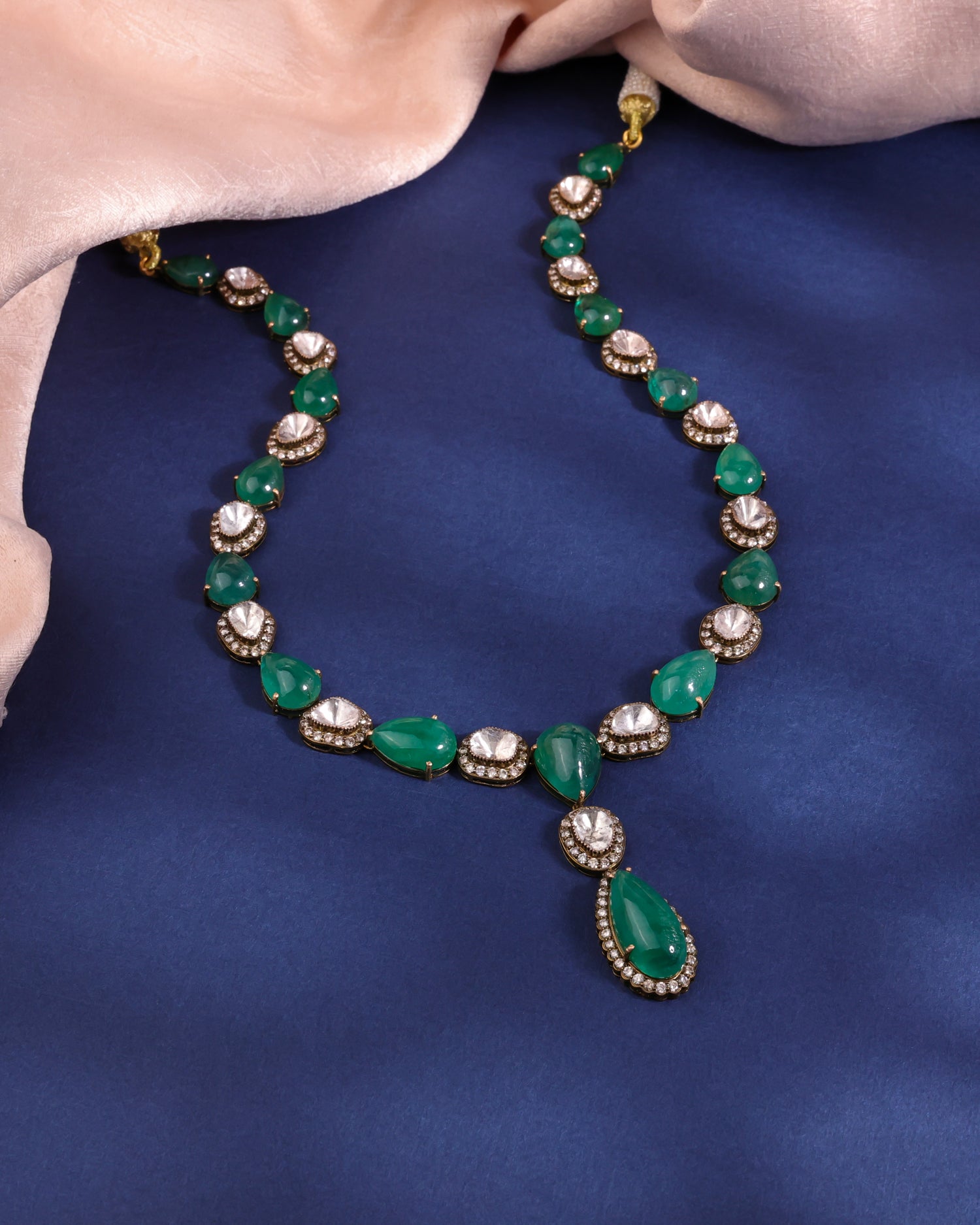 Adelyn Polki And Diamond Necklace