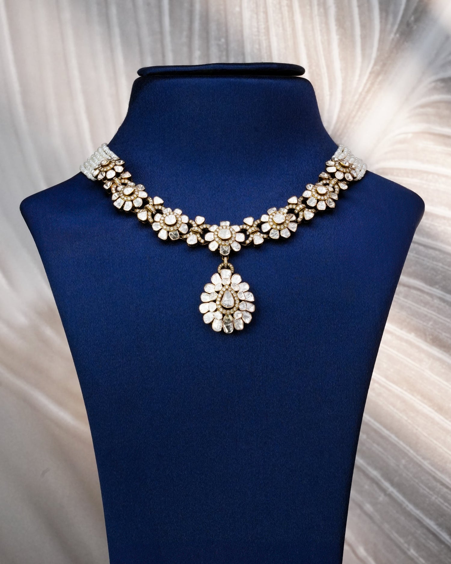 Nusabya Polki And Diamond Necklace