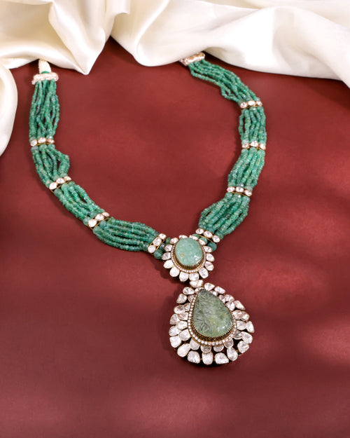 Maheep Kapoor - Reem Polki And Diamond Bead Pendant