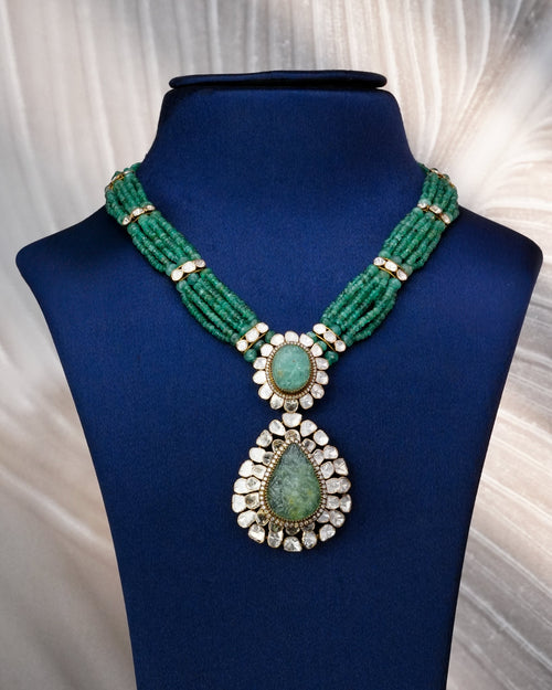 Maheep Kapoor - Reem Polki And Diamond Bead Pendant