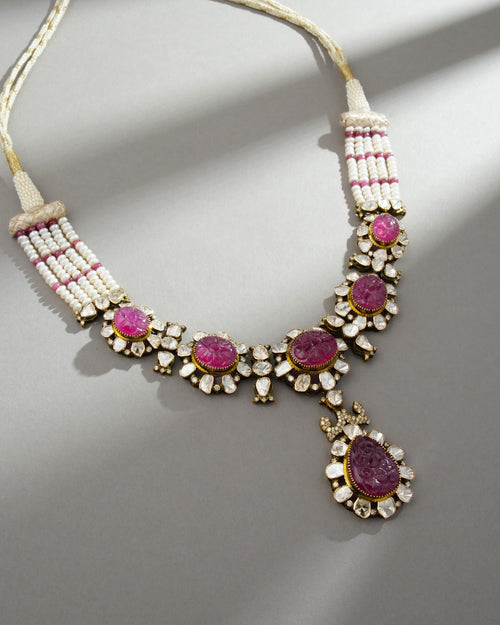 Kalki Koechlin - Mariana Polki And Diamond Necklace