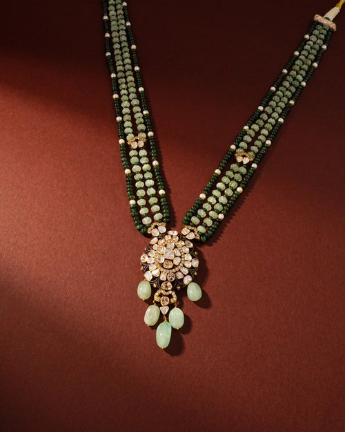 Aria Polki And Diamond Bead Pendant