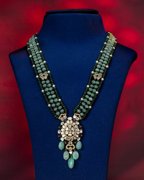 Aria Polki And Diamond Bead Pendant