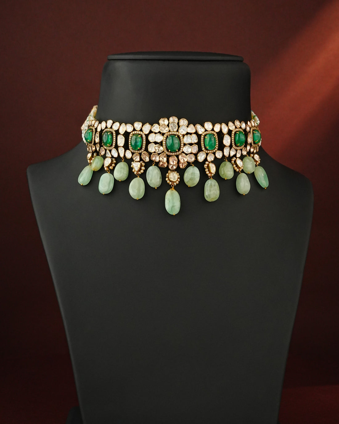 Mystia Polki And Diamond Choker