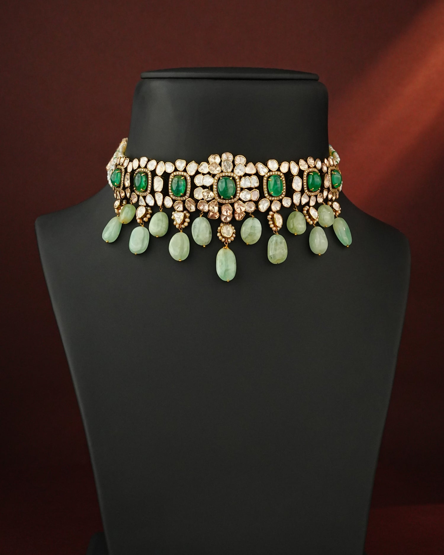 Mystia Polki And Diamond Choker