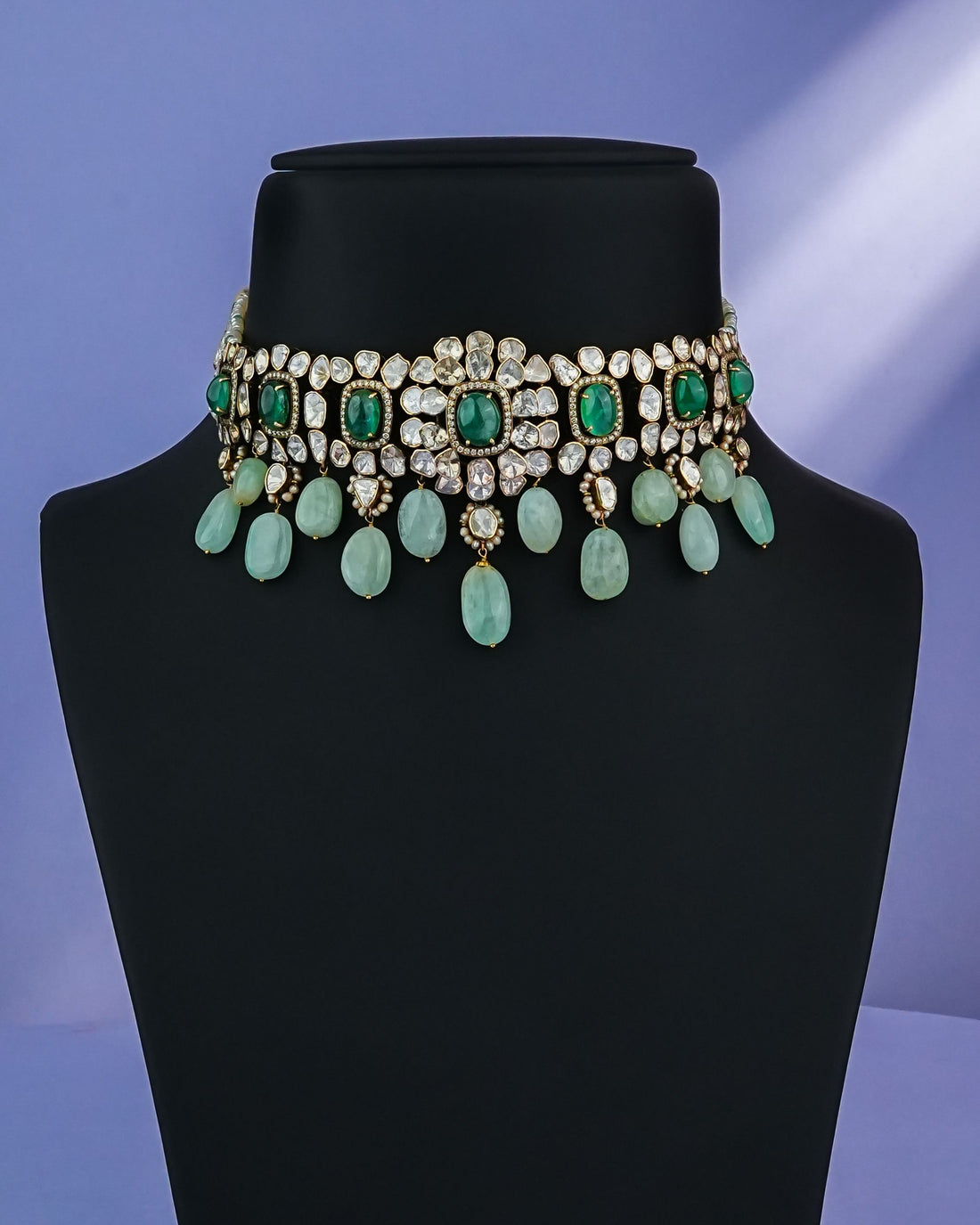 Mystia Polki And Diamond Choker