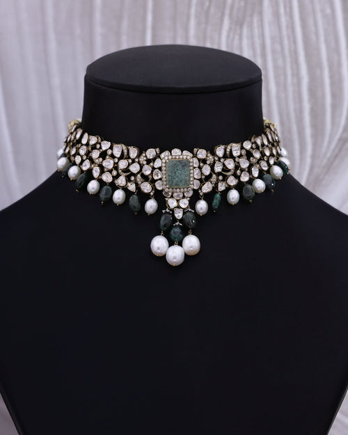 Faerith Polki And Diamond Choker