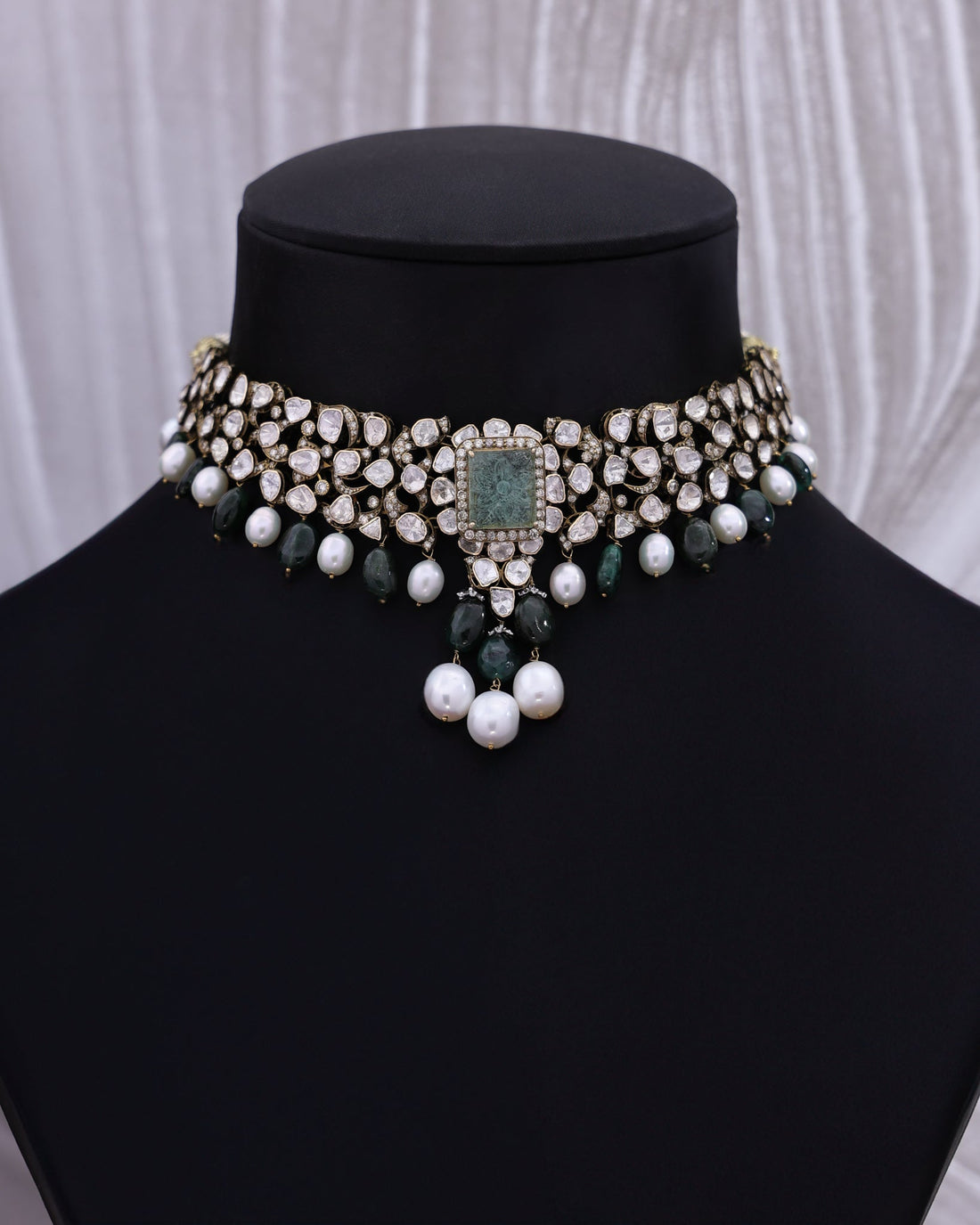 Faerith Polki And Diamond Choker