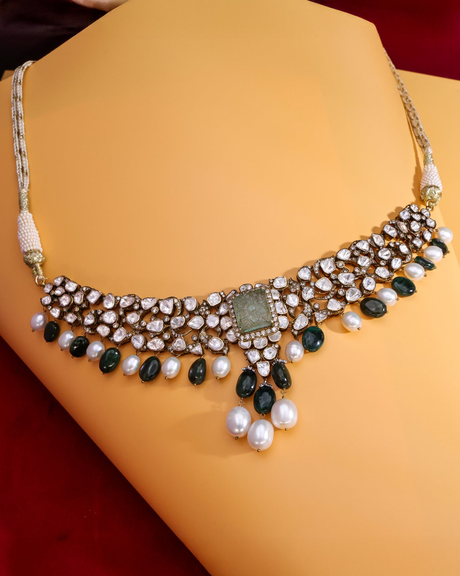 Faerith Polki And Diamond Choker