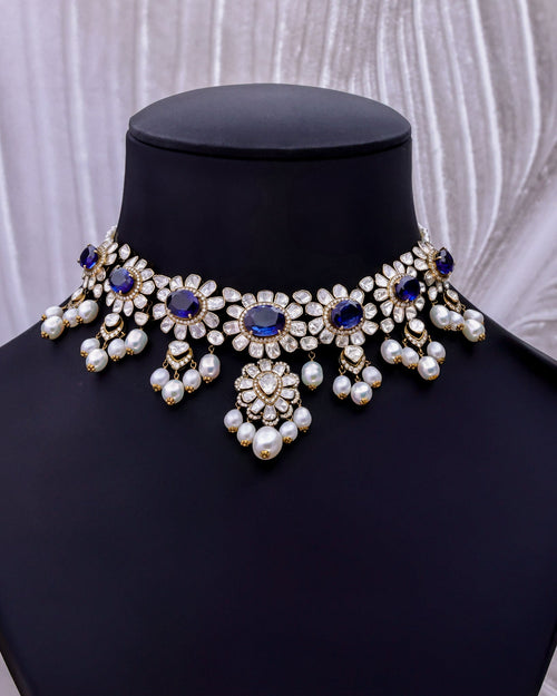 Vaelora Polki And Diamond Choker