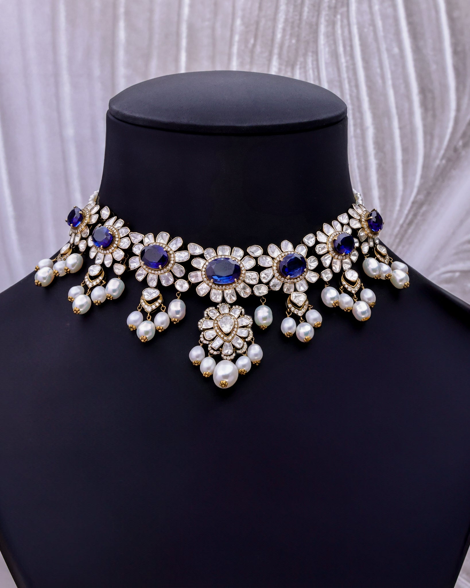 Vaelora Polki And Diamond Choker