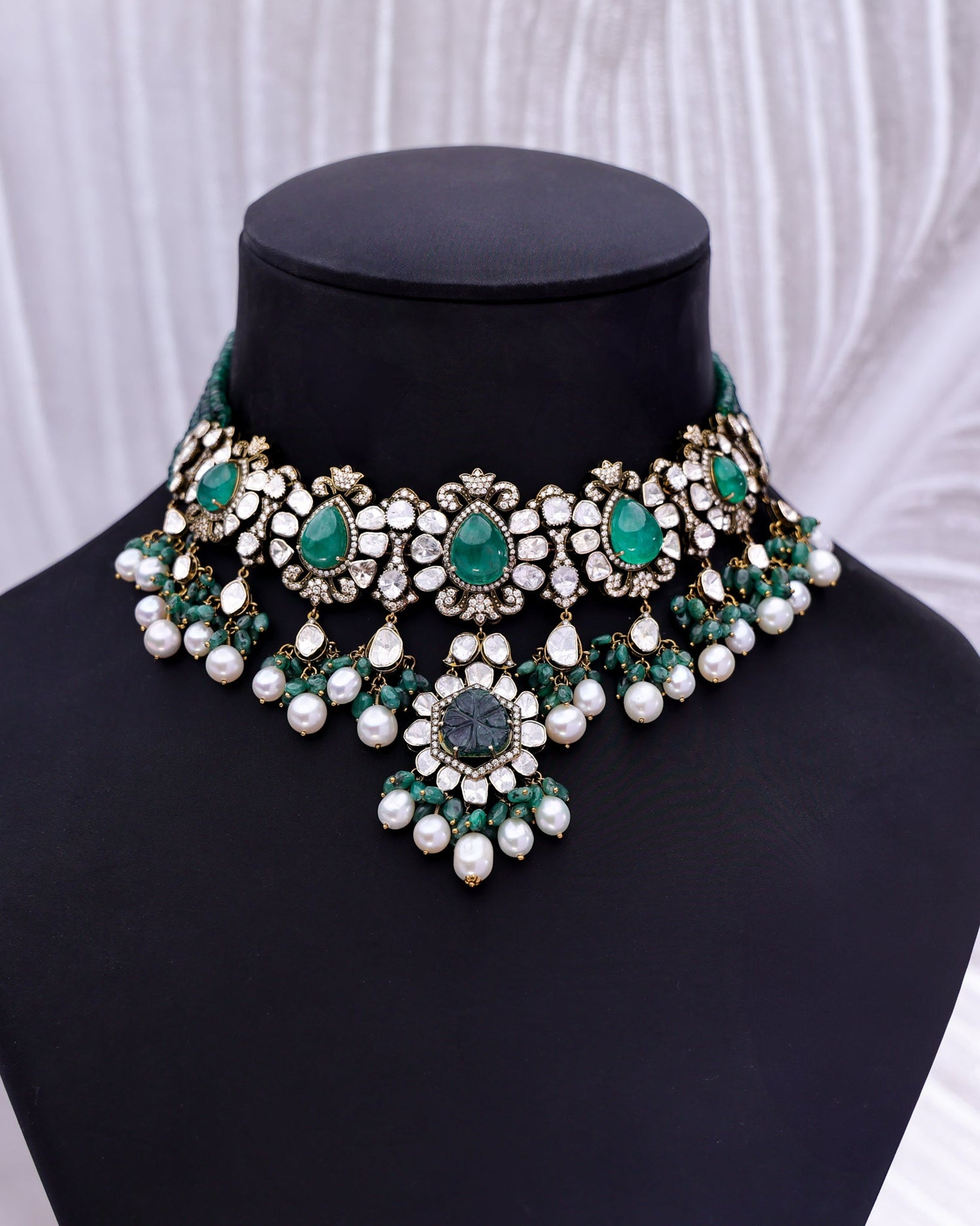 Aitana Polki And Diamond Choker