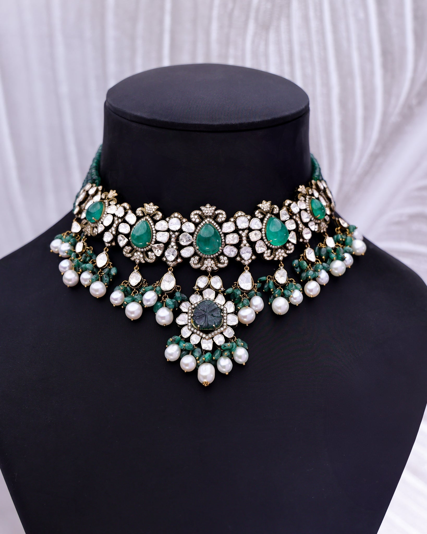 Aitana Polki And Diamond Choker