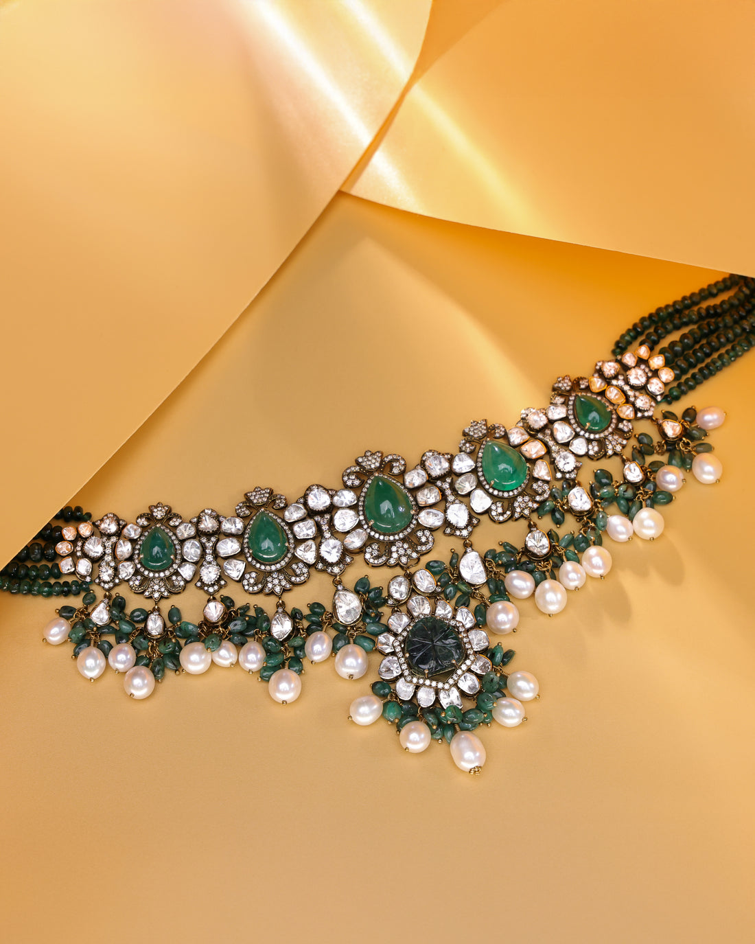 Aitana Polki And Diamond Choker