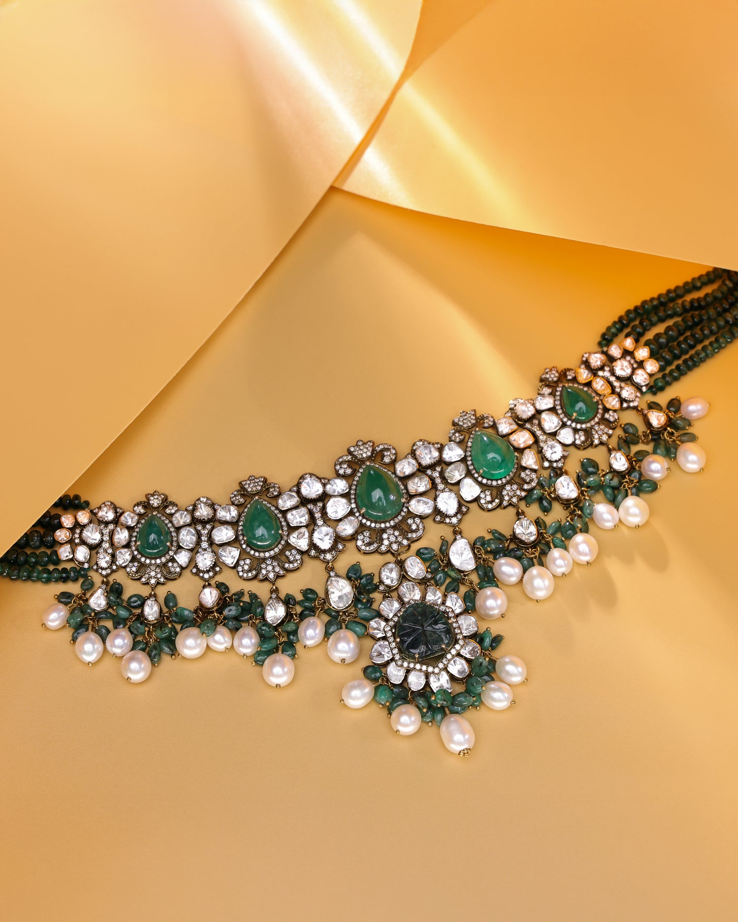 Aitana Polki And Diamond Choker