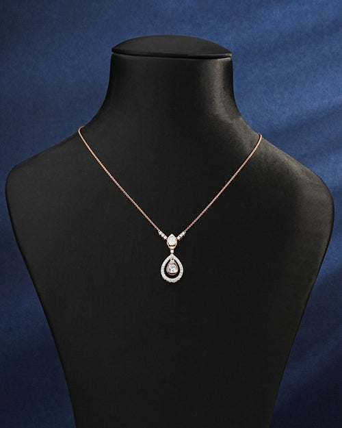 Miya Polki And Diamond Pendant