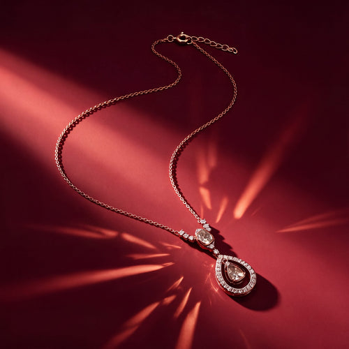 Miya Polki And Diamond Pendant