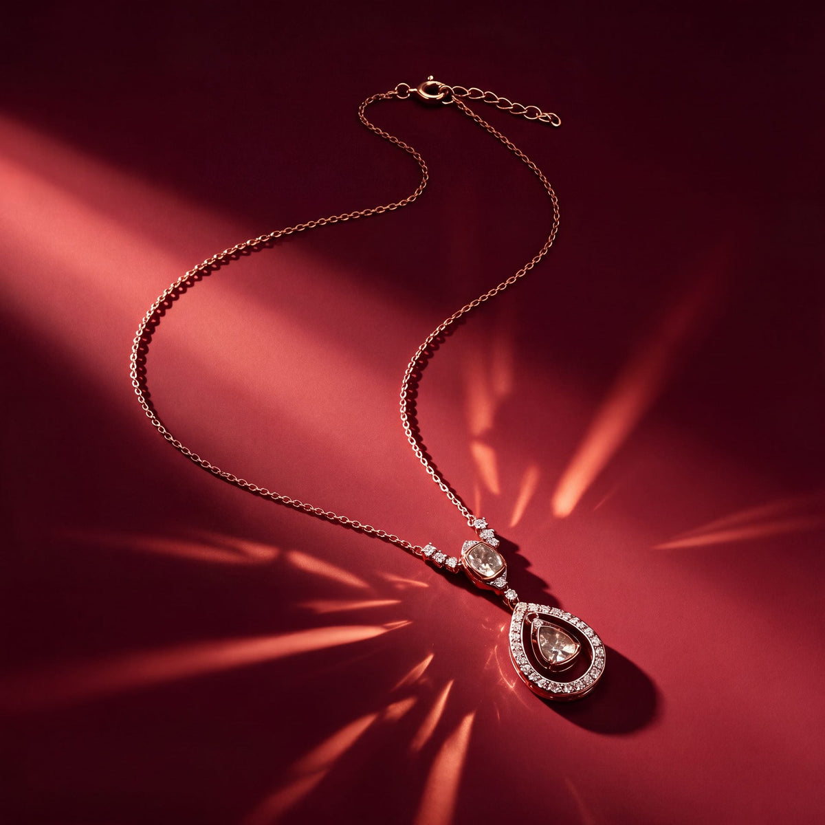 Miya Polki And Diamond Pendant