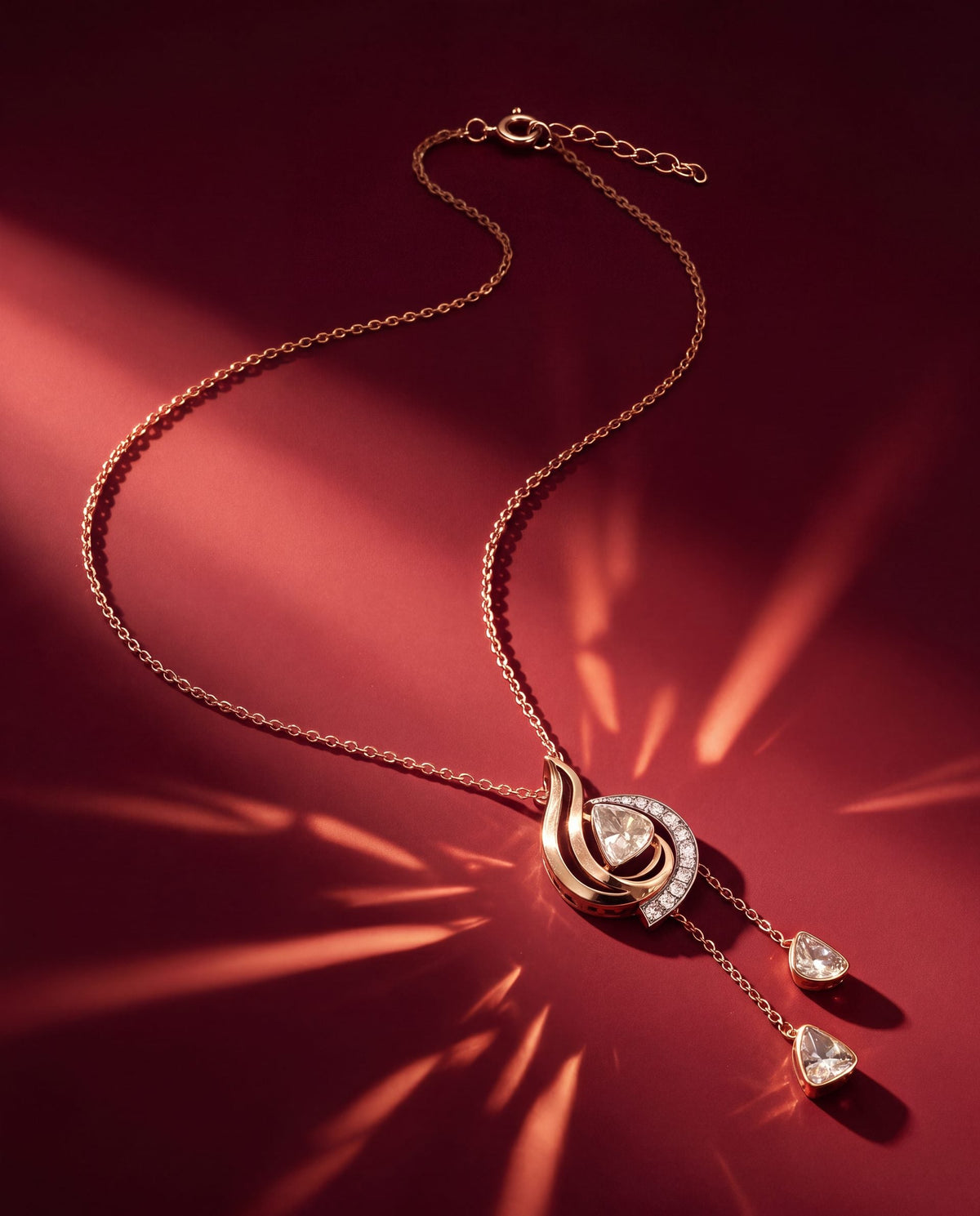 Yasna Polki And Diamond Pendant