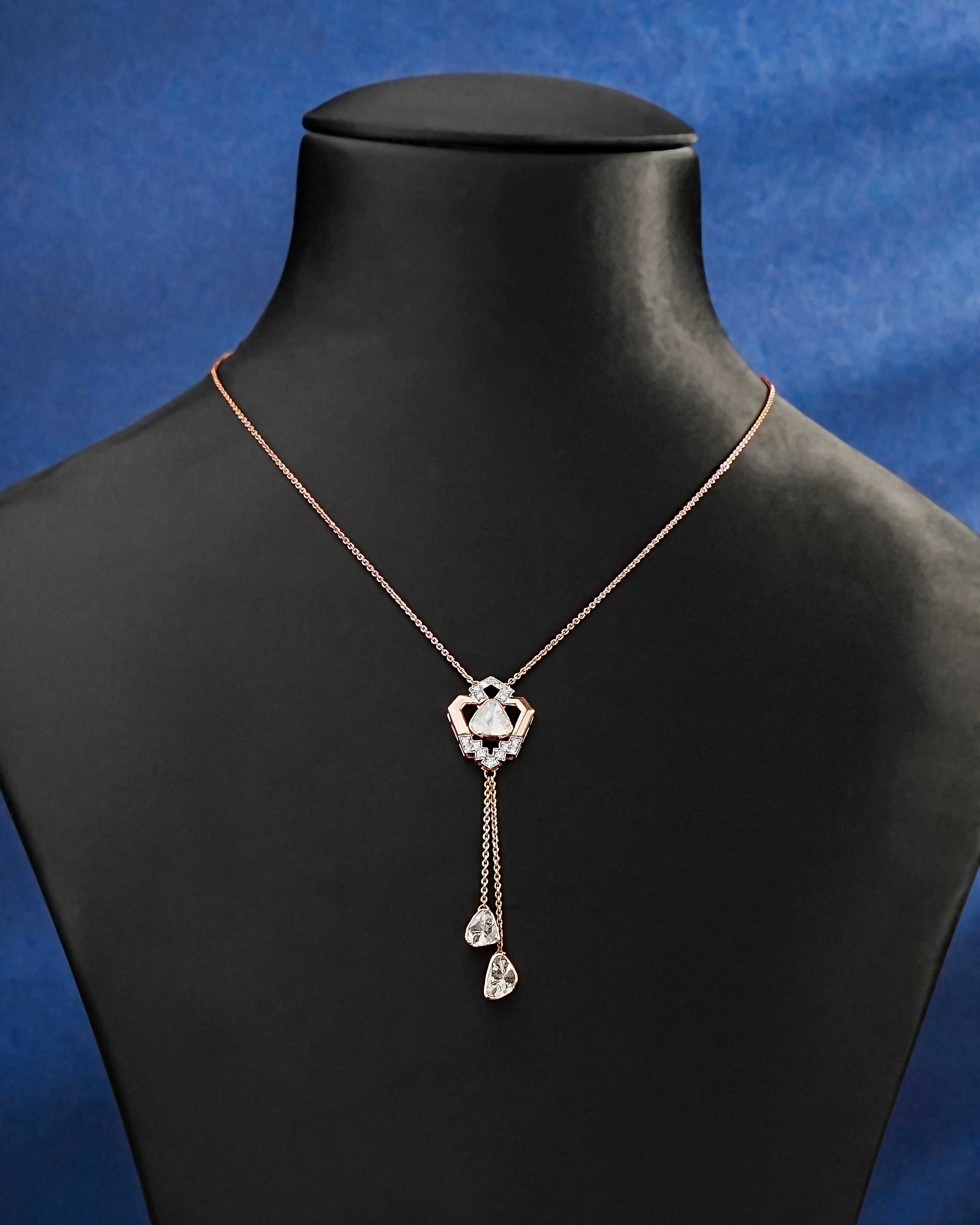 Mrunali Polki And Diamond Pendant