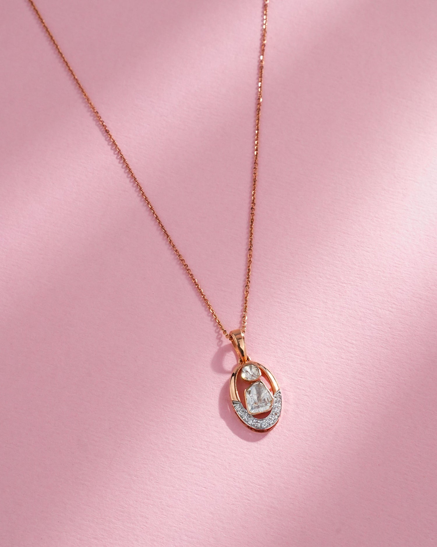 Amruta Polki And Diamond Pendant