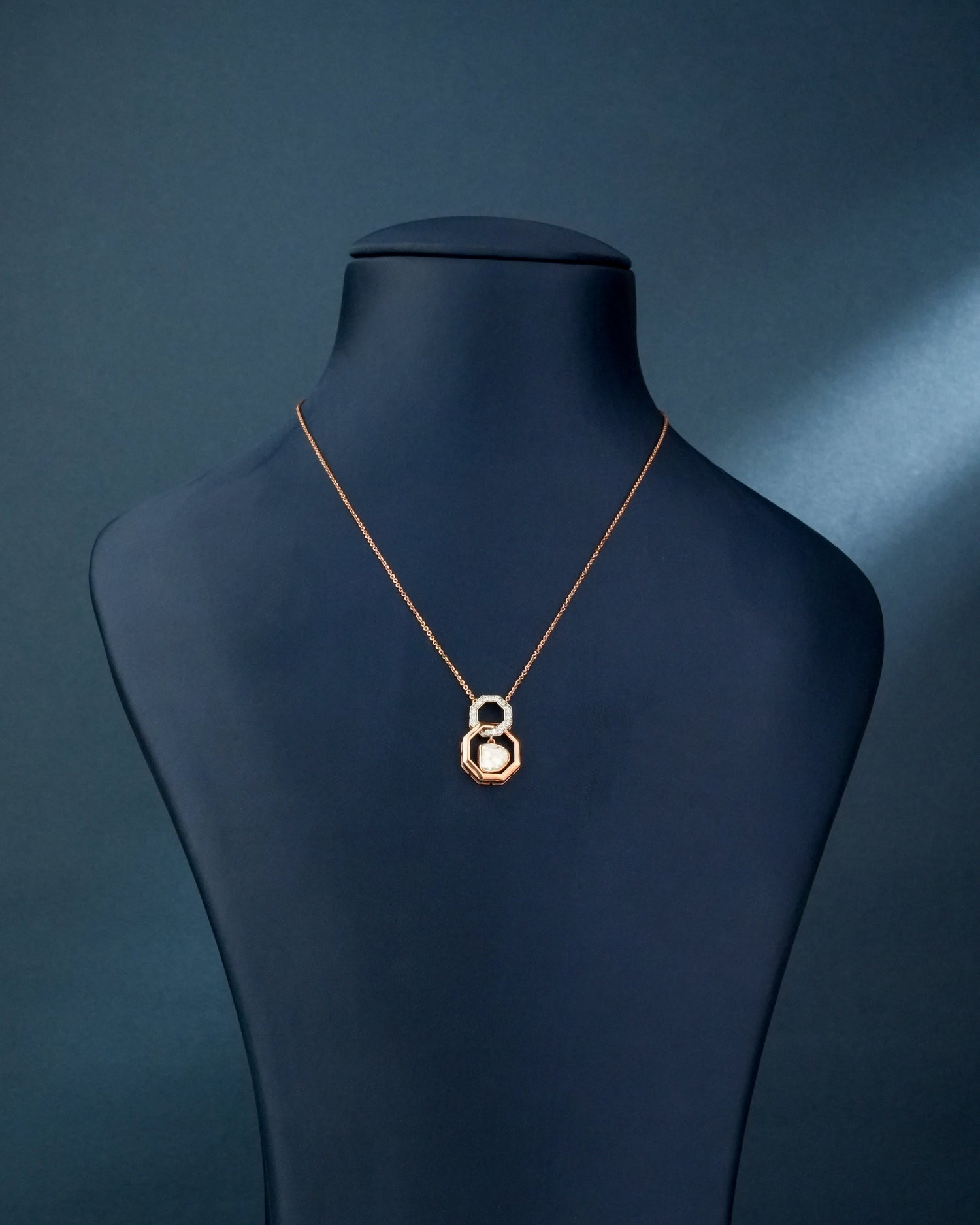 Preksha Polki And Diamond Pendant