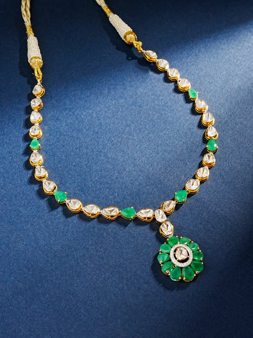 Mausam Polki And Diamond Necklace
