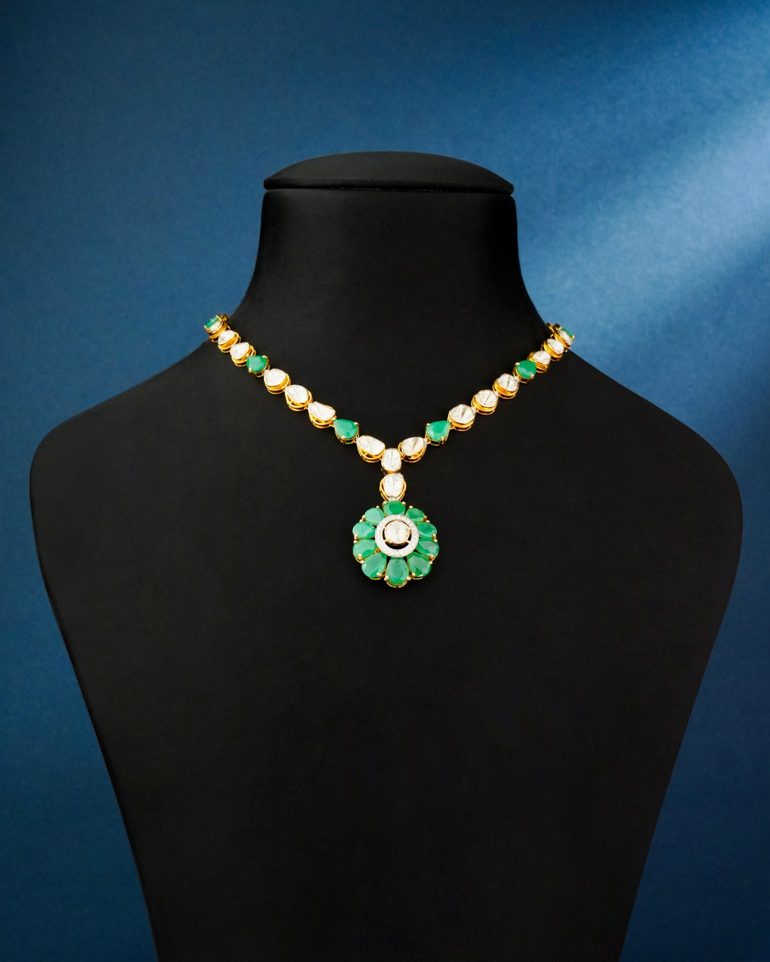 Mausam Polki And Diamond Necklace