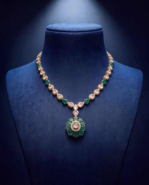 Mausam Polki And Diamond Necklace