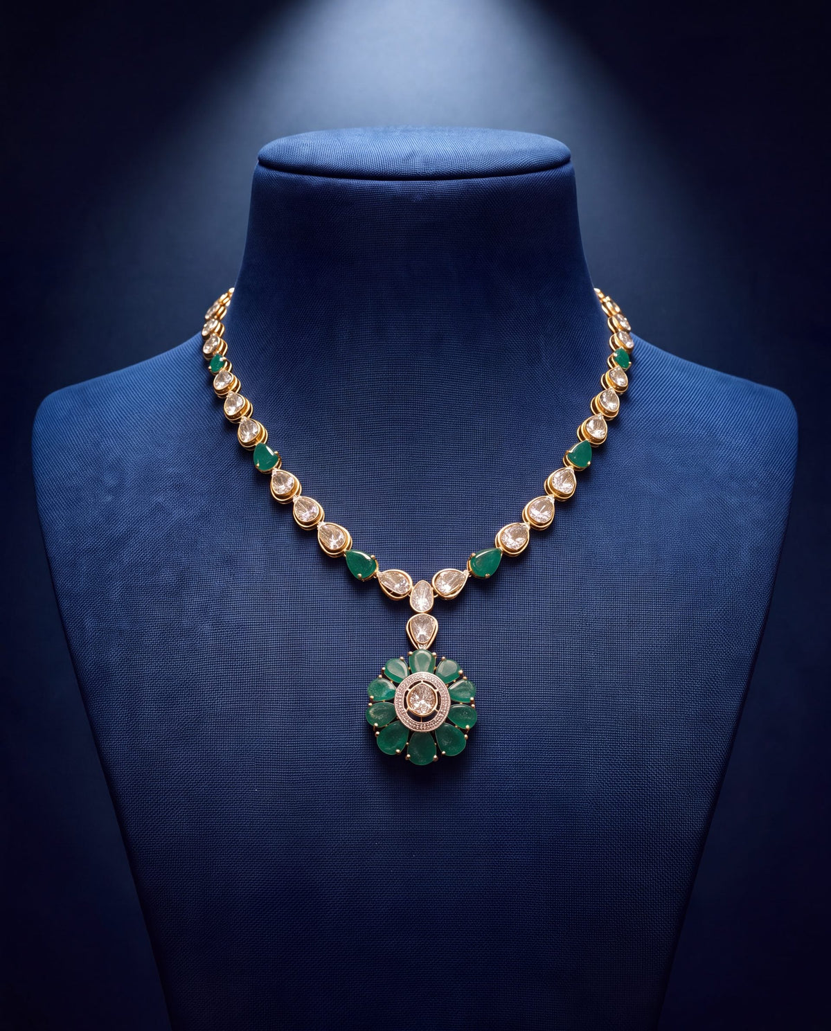 Mausam Polki And Diamond Necklace