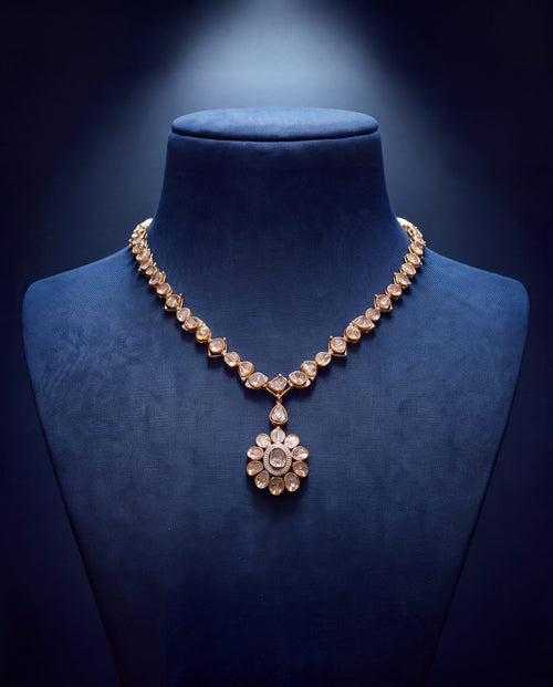 Divna Polki And Diamond Necklace