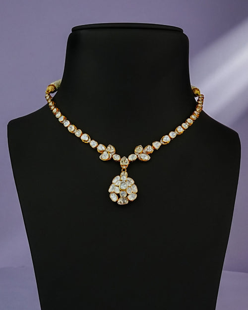 Nessa Polki And Diamond Necklace