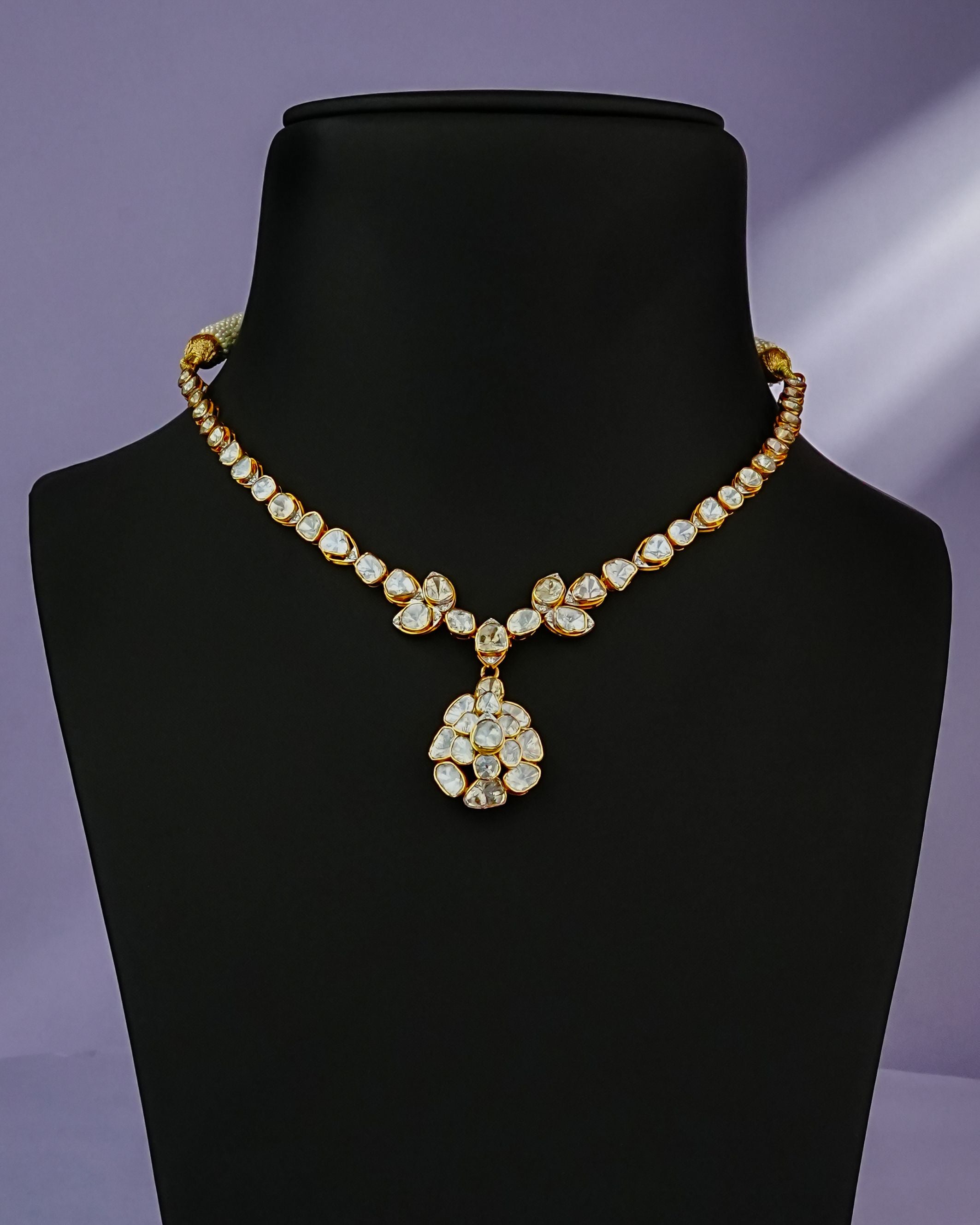 Nessa Polki And Diamond Necklace