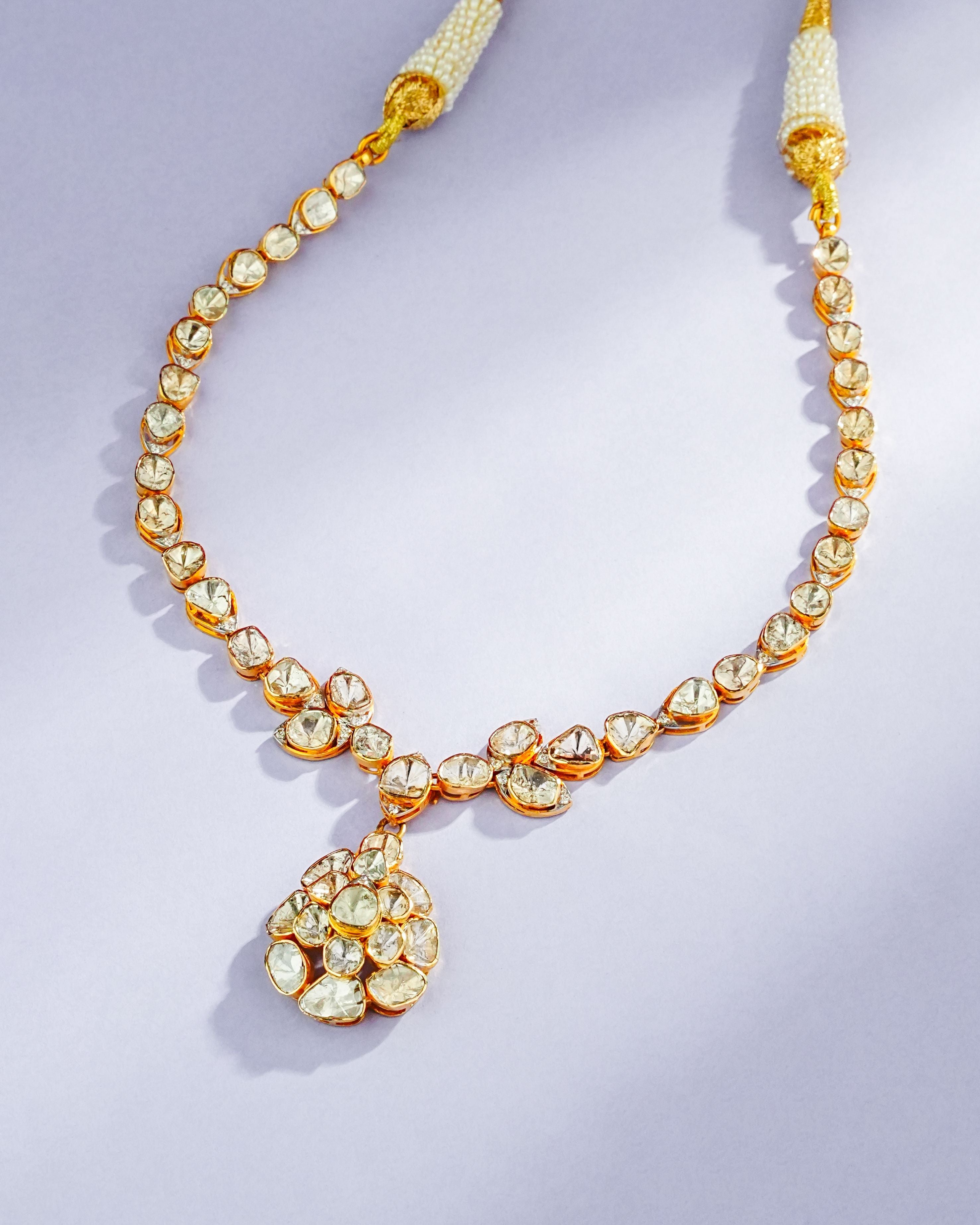 Nessa Polki And Diamond Necklace