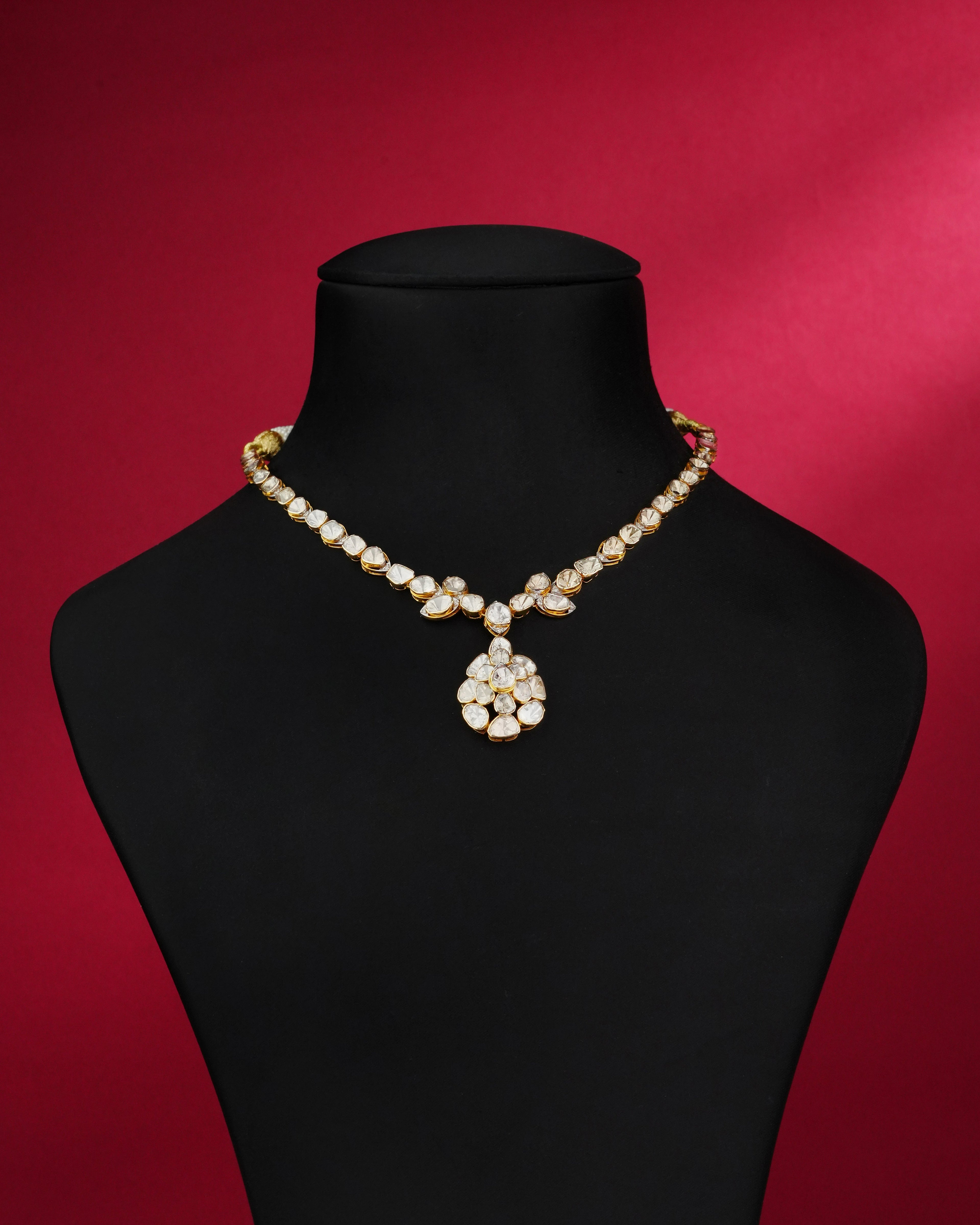 Kira Polki And Diamond Necklace
