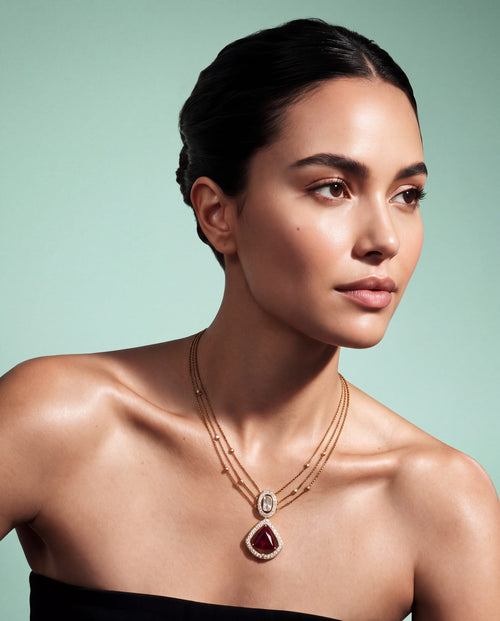 Manisha Polki And Diamond Pendant