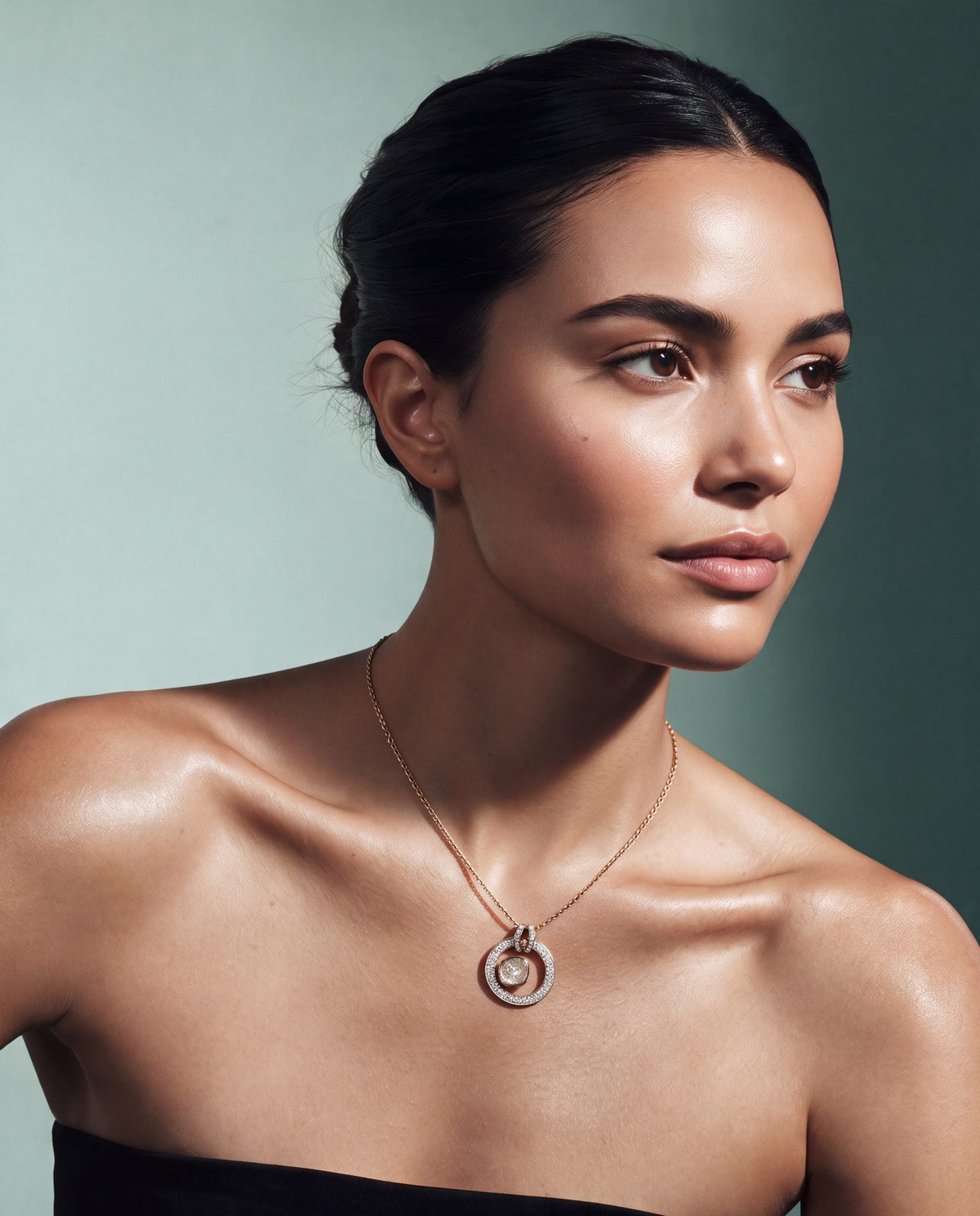 Aarvi Polki And Diamond Pendant