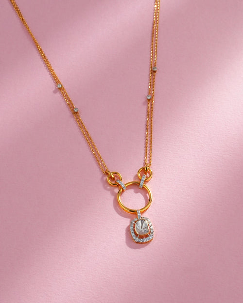 Sonam Polki And Diamond Pendant