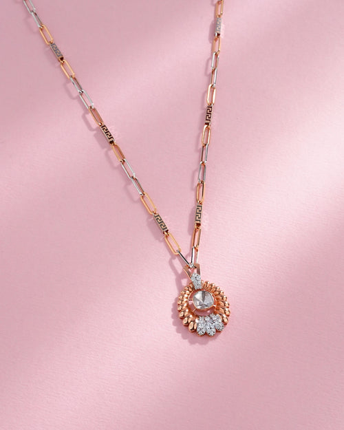 Gauri Polki And Diamond Pendant