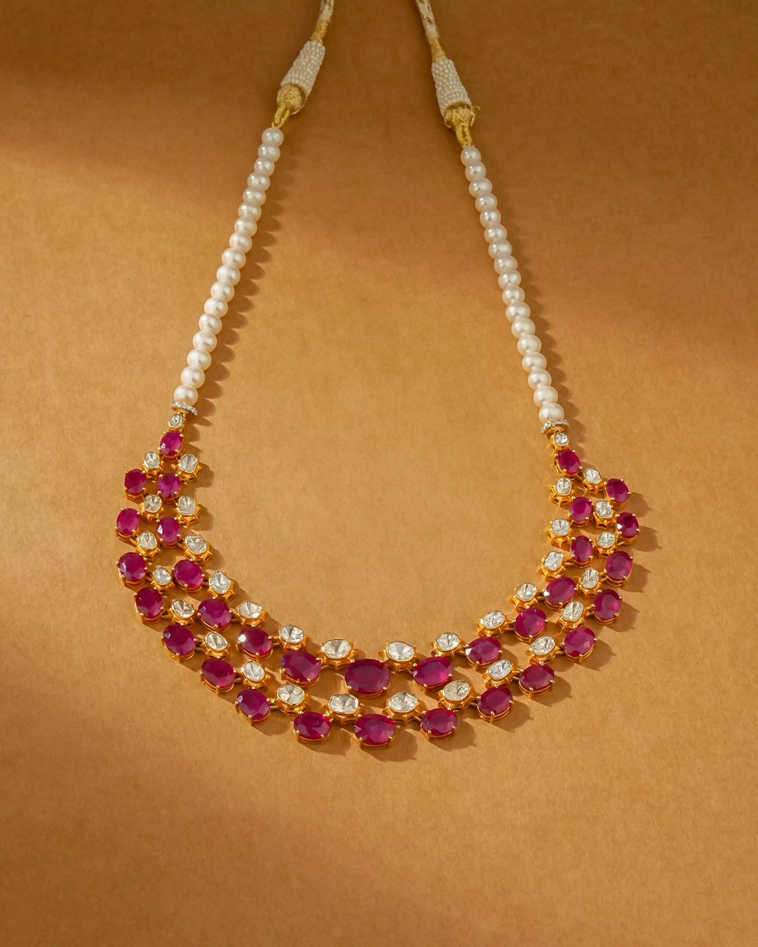 Karishma Polki And Diamond Necklace