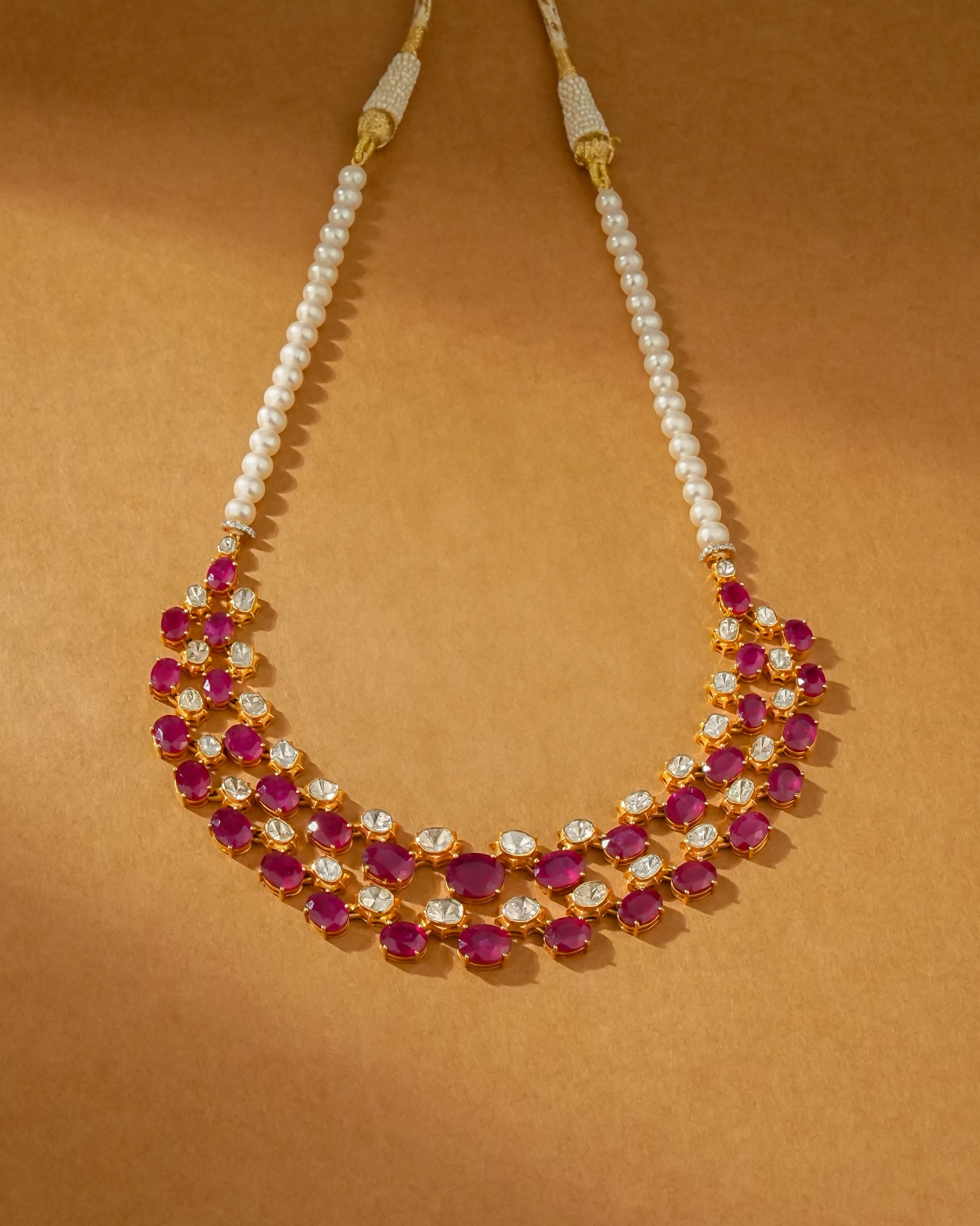 Karishma Polki And Diamond Necklace