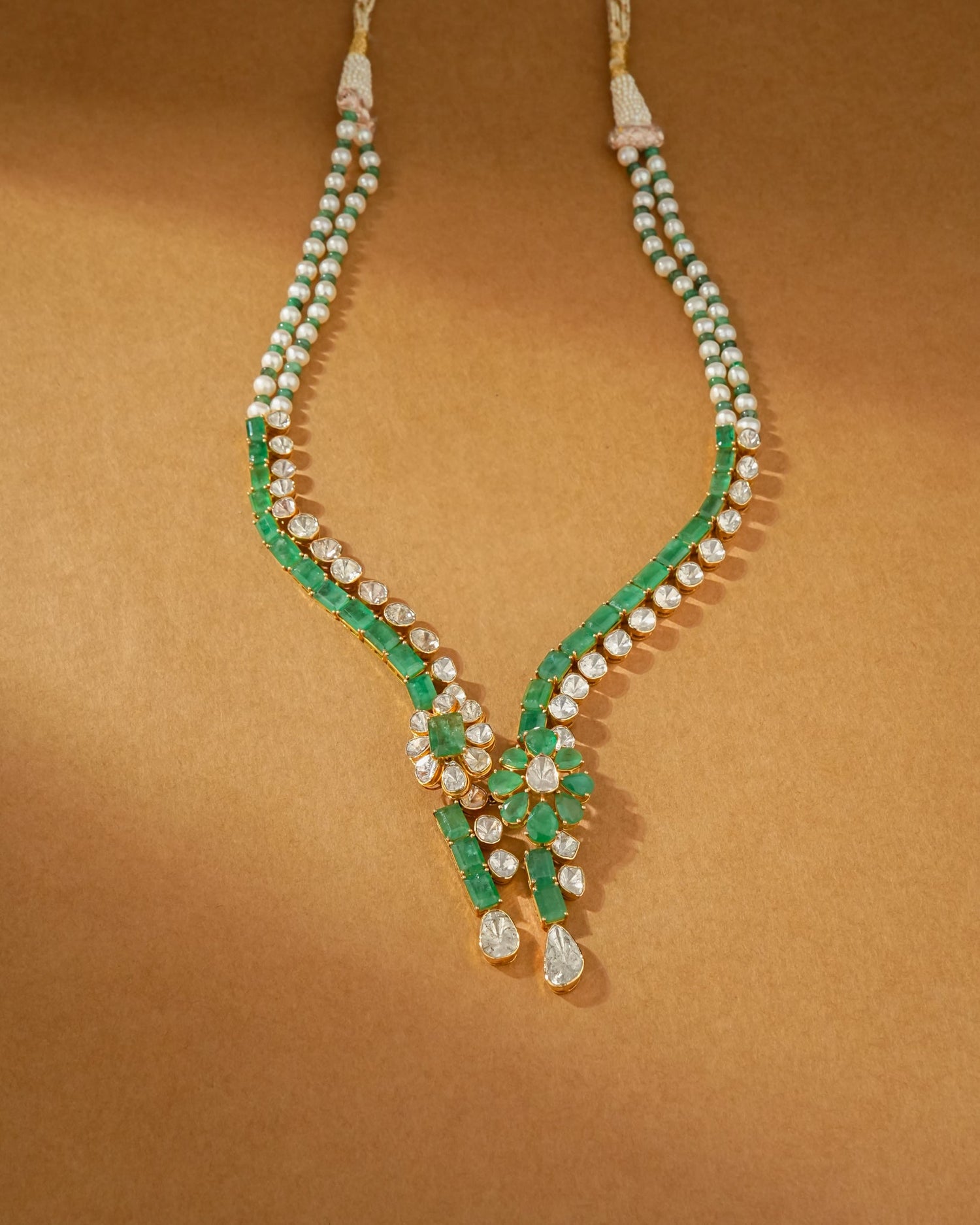 Dipika Polki And Diamond Necklace