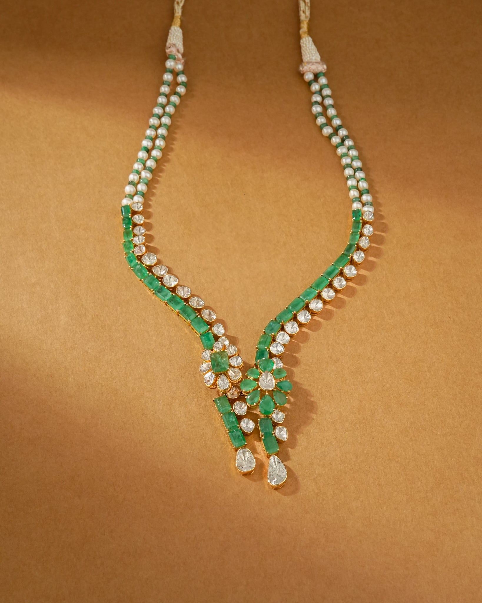 Dipika Polki And Diamond Necklace