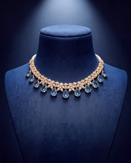 Unnara Polki And Diamond Necklace