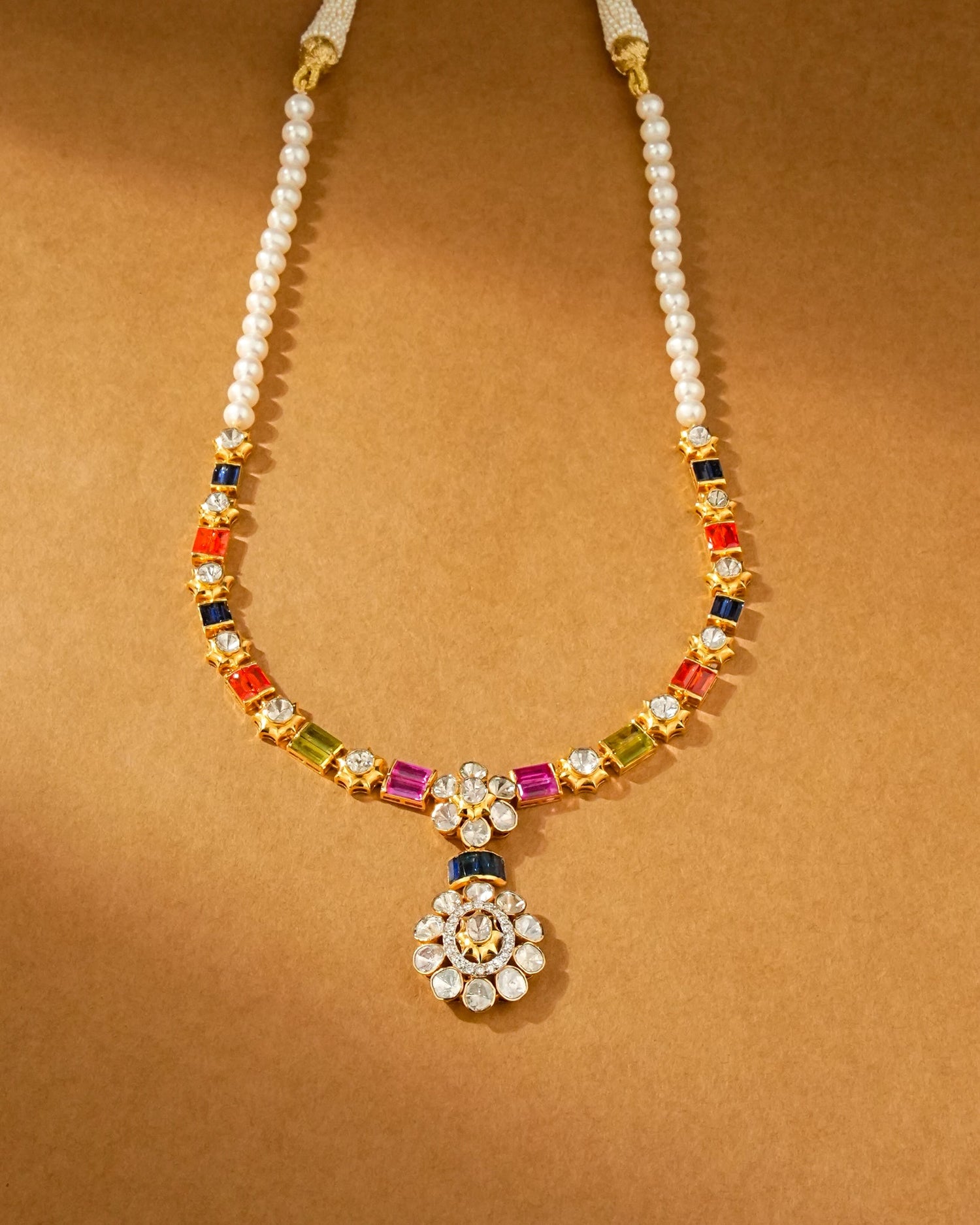 Tanvi Polki And Diamond Necklace