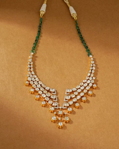 Avantika Polki And Diamond Necklace